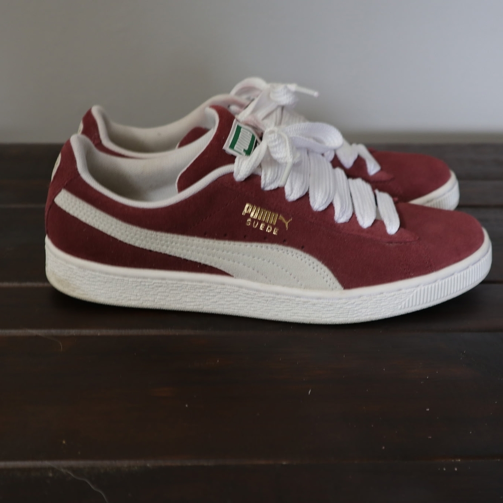 Puma Suede Burgundy Sneakers